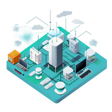 ai generated Illustration about long range wireless gateway