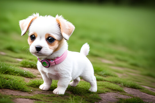 A beautiful photo of a very cute puppy