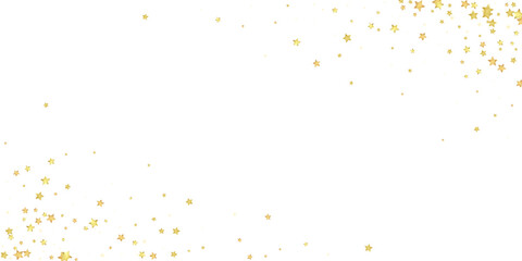 Magic stars vector overlay.  Gold stars scattered