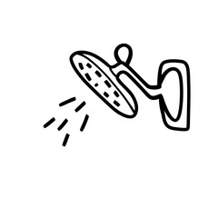 Obraz premium Showering line icon 