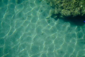 Shallow turqouise blue water