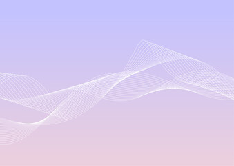 紫のラインアート背景