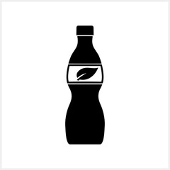 Doodle water plastic bottle icon Stencil clipart Vector stock illustration EPS 10