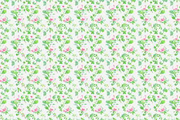 Fototapeta premium Flower bouquet design Seamless pattern background. Generative AI illustration.