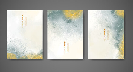 Cover template with watercolor background. Design for your cover, date, postcard, banner, logo.