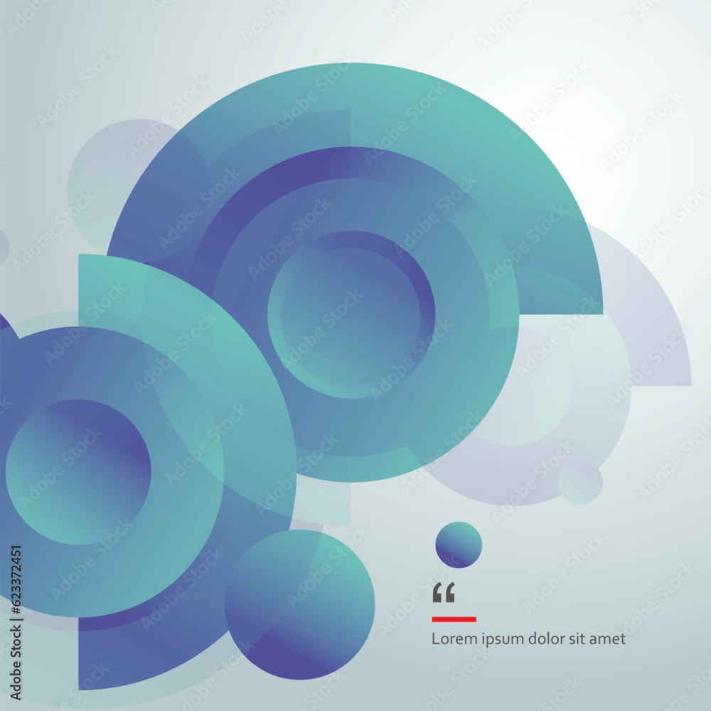 Aufkleber Circles gradient vector design. Minimal modern gradient. Abstract cover background. Dynamic connect shapes template