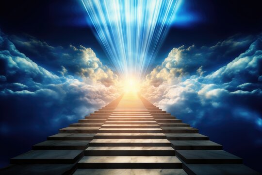 Stairway to heaven. "Jacob had a dream in which he saw a stairway resting on the earth, with its top reaching to heaven" Genesis 28