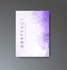 Cover template with watercolor background. Design for your cover, date, postcard, banner, logo.