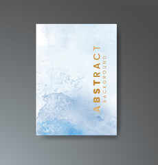 Cover template with watercolor background. Design for your cover, date, postcard, banner, logo.