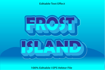 Frost Island Editable Text Effect