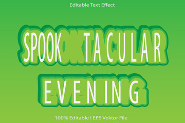 Evening Editable Text Effect
