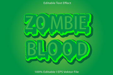 Zombie Blood Editable Text Effect