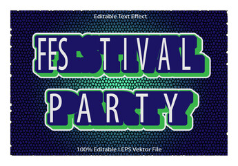 Festival Party Editable Text Effect