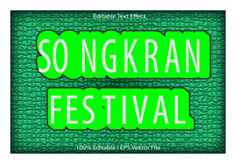 festival Editable Text Effect