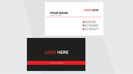 modern creative business card and name card,horizontal simple clean template vector design, layout in rectangle size.