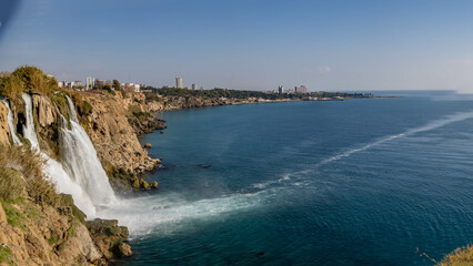 Obraz premium Waterfall Duden in Antalya, Turkey