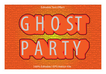 Obraz premium Ghost Party Editable Text Effect