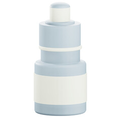 3d dropper bottle mockup illustration