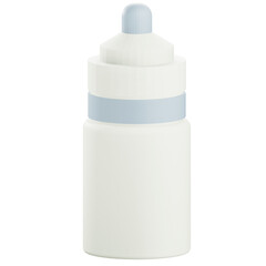 3d flavor drops bottle mockup illustration