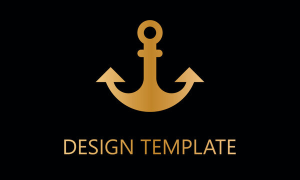anchor vector logo template