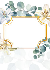 Elegant autumn botanical vector design suitable for banner, cover, invitation. wedding invitation card template.