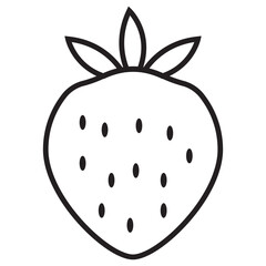 strawberry icon vector