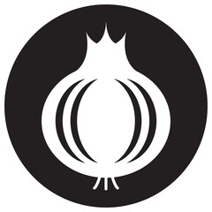 onion icon vector