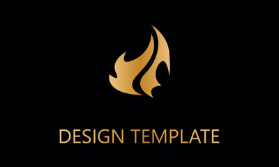 fire flame vector logo template