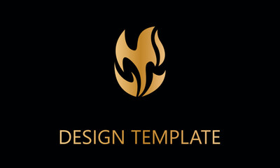 fire flame vector logo template