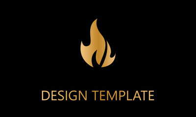 fire flame vector logo template