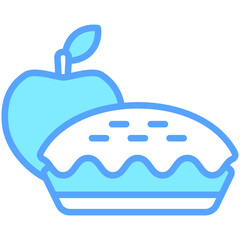 apple pie icon, are often used in design, websites, or applications, banner, flyer to convey specific concepts related to autumn seasons.