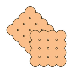 Vector icon, cookie set sticker, for design, printing on clothes, packaging