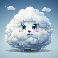 A fluffy cloud.