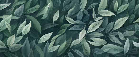 A luxurious pattern of leaves that is both calming and stimulating.
