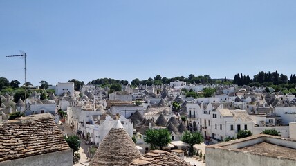 Alberobello with trulli houses, Apulia Southern Italy