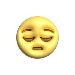 Yellow emoji  love emoticons faces with facial expressions 3D stylized Emoji icons