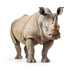 Obraz premium rhino isolated white background Created with GenAI Software