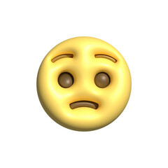 Yellow emoji  love emoticons faces with facial expressions 3D stylized Emoji icons