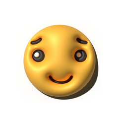 Yellow emoji  love emoticons faces with facial expressions 3D stylized Emoji icons