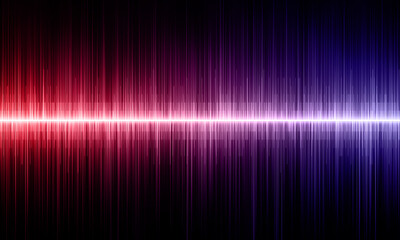 bright sound waves on black background
