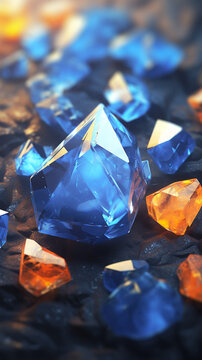 3d rendering abstract texture shiny diamonds high quality