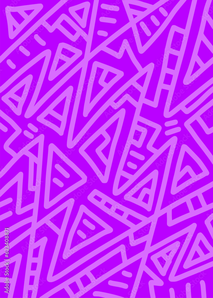 Poster abstract background with random doodle line pattern. abstract doodle wallpaper