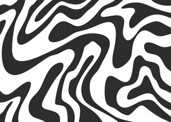 Minimalist background with cute wavy lines pattern