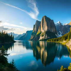 lake in the mountains