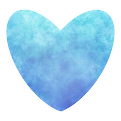 colorful blue heart