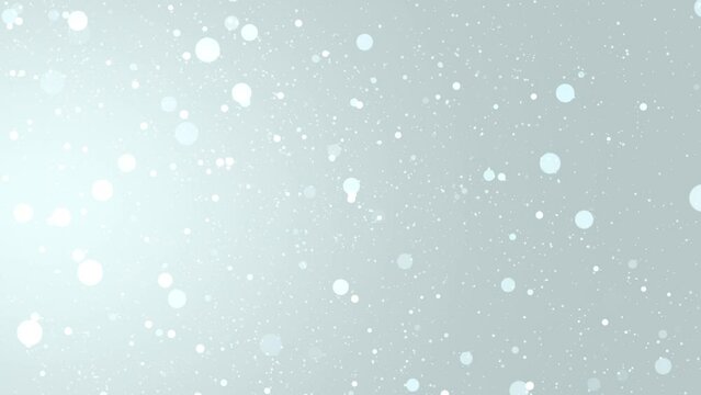 White luxury bokeh background. Dust and glitter particles background. Loop Animation