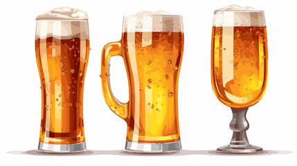 Refreshing Delight Exquisite Beer Glass Banner Capturing the Essence of Craft Brews