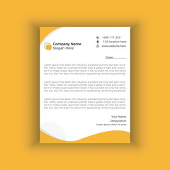 corporate letter head design template
