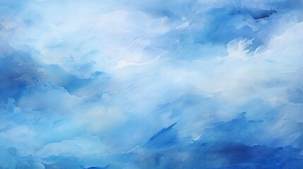 Mystical blue sky adorned with abstract art, generative ai