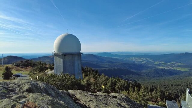 Cham / Regen, Deutschland: Aussicht vom gro&szlig;en Arber auf den oberen bayerischen Wald